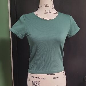 Elegant Teal Women's Crop Top